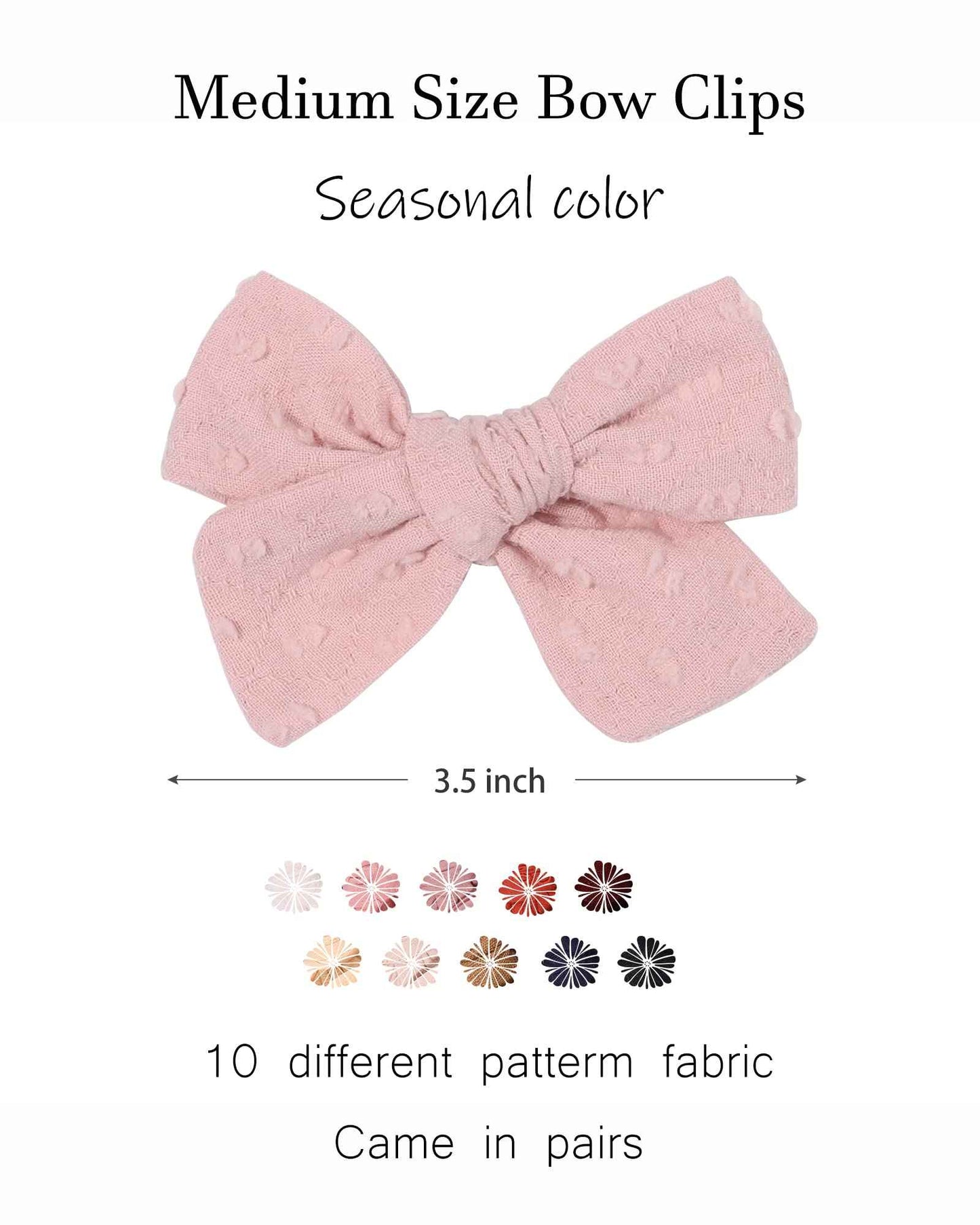 Pack of 20 Baby Girls Hair Bows Clips Fully Lined Hair Clips Hair Accessories for Little Girls Toddler Children Teenagers (1-Light Multi-coloured)