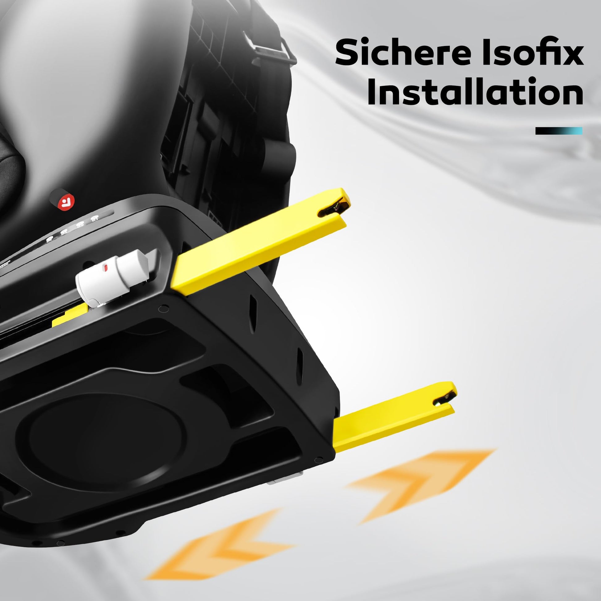 LETTAS I-Size 360°drehbar Kindersitz 40-150 cm, Gruppe 0+1/2/3, 0-12 Jahre, 0-36 kg, Baby Autositz mit isofix ECE R129 - Meloni2