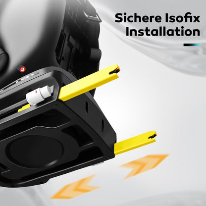 LETTAS I-Size 360°drehbar Kindersitz 40-150 cm, Gruppe 0+1/2/3, 0-12 Jahre, 0-36 kg, Baby Autositz mit isofix ECE R129 - Meloni2