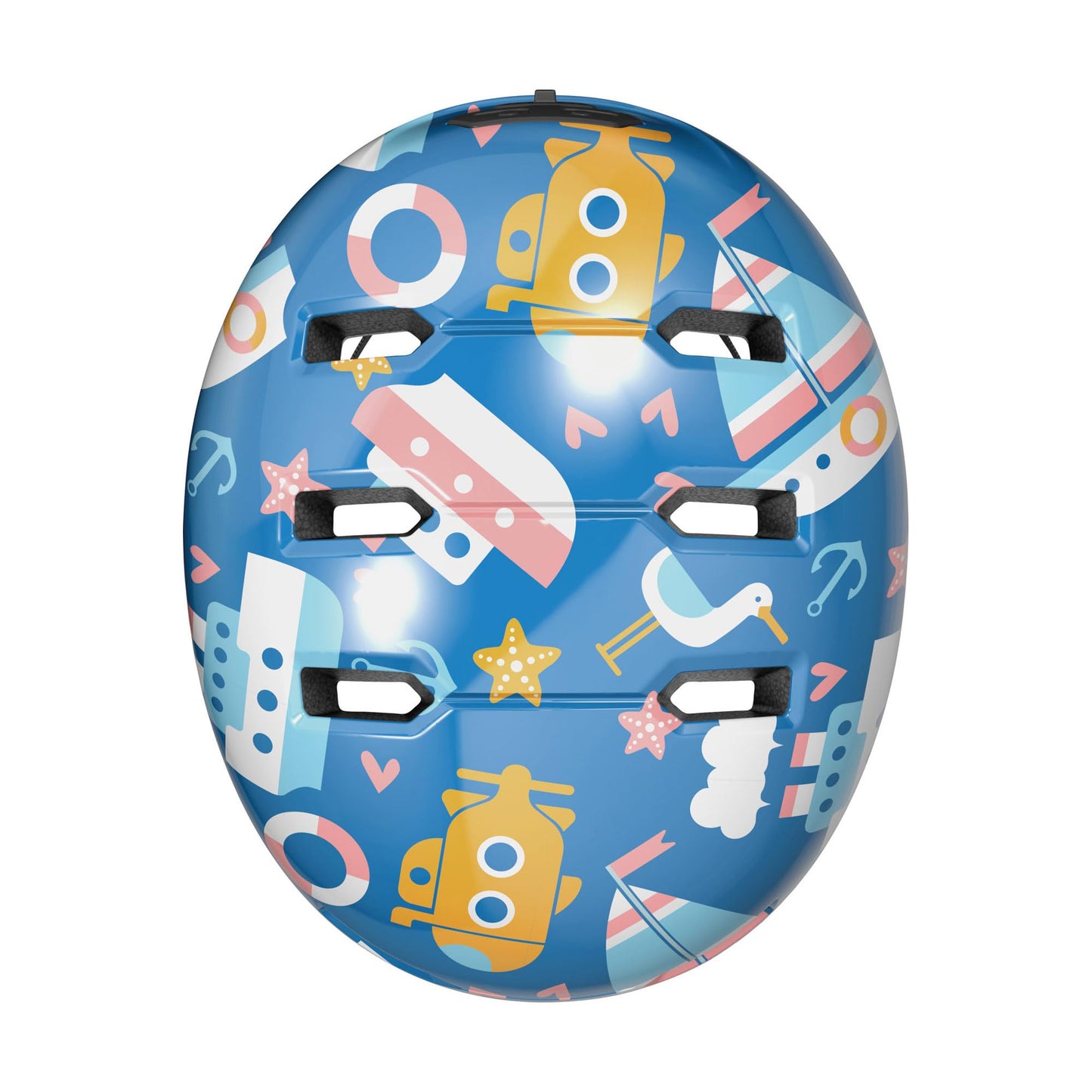 ABUS Skurb Kid Children's Helmet - Robust Bicycle Helmet in Skater Look with Space for a Braid and Various Designs - for Girls and Boys