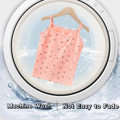 Tolmaiertu 2–10 Jahre Mädchen Baumwollwesten Tank Top Camisole Weiche Tagless Cami Kinder Unterhemden 5er Pack