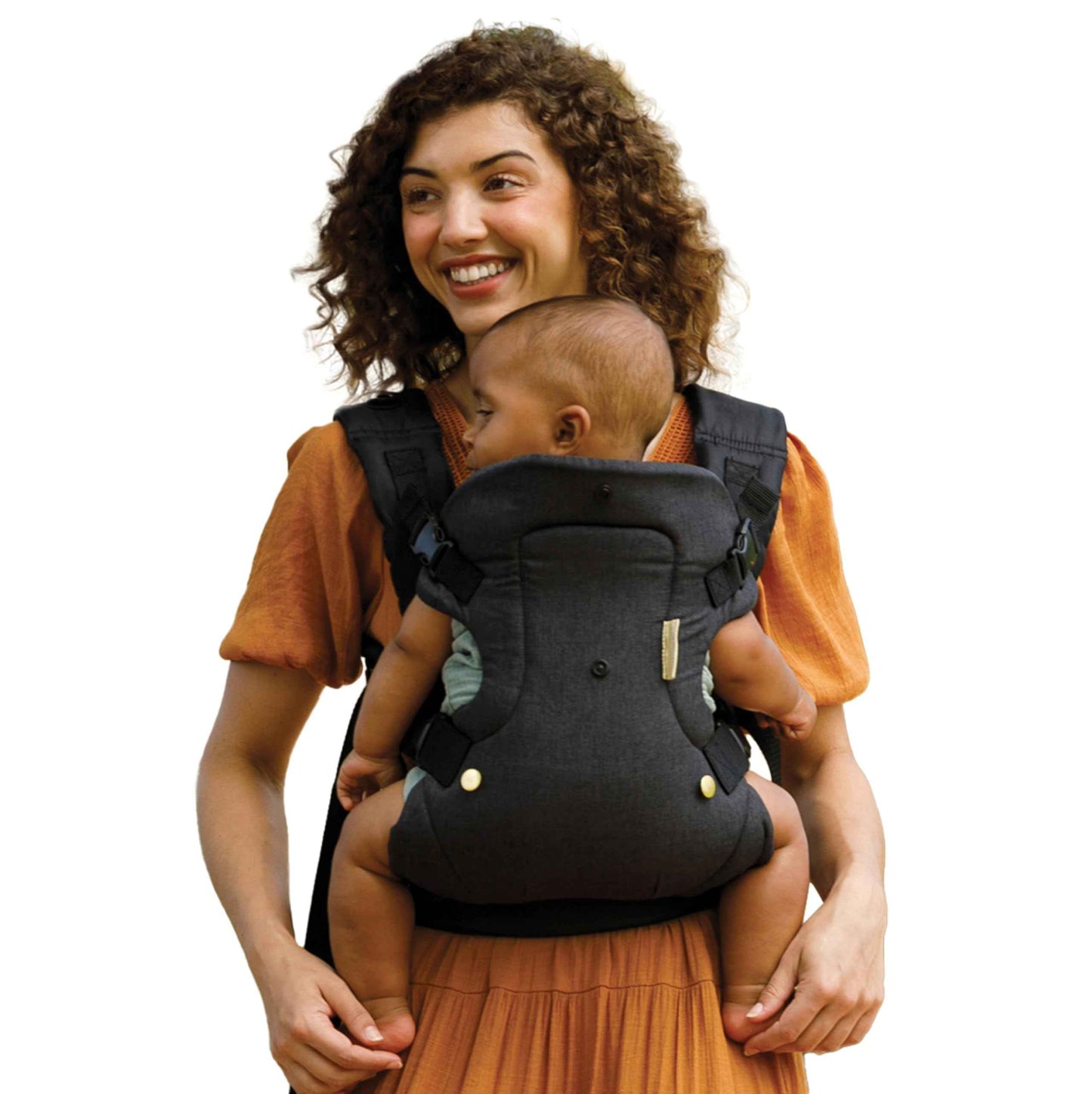 Infantino Flip Advanced 4-in-1 Babytrage, Ergonomisch, Umwandelbar, mit Blickrichtung Nach Innen und Außen, Vorne und Hinten Tragbar für Neugeborene bis Kleinkinder von 3,6-14,5 kg, Grau