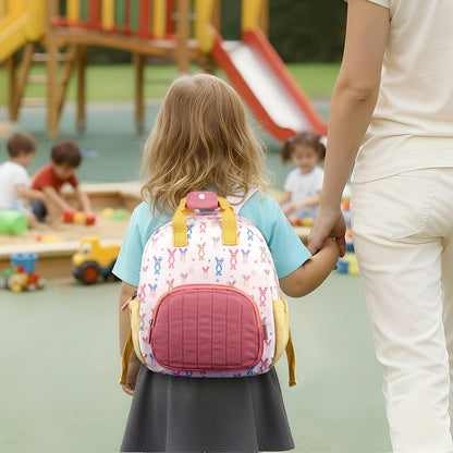Kinderrucksack Mädchen 30cm Rucksack Kleinkind Kinderrucksack für 2-4 Jahre Kinder kindergartenrucksack Mini Tagesrucksack Reisetasche - Rosa Erdbeere