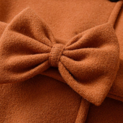 Kleinkind Baby Mädchen Kleidung Jacke Mantel Langarm Plain Knöpfe Kleid Mantel Herbst Outfit