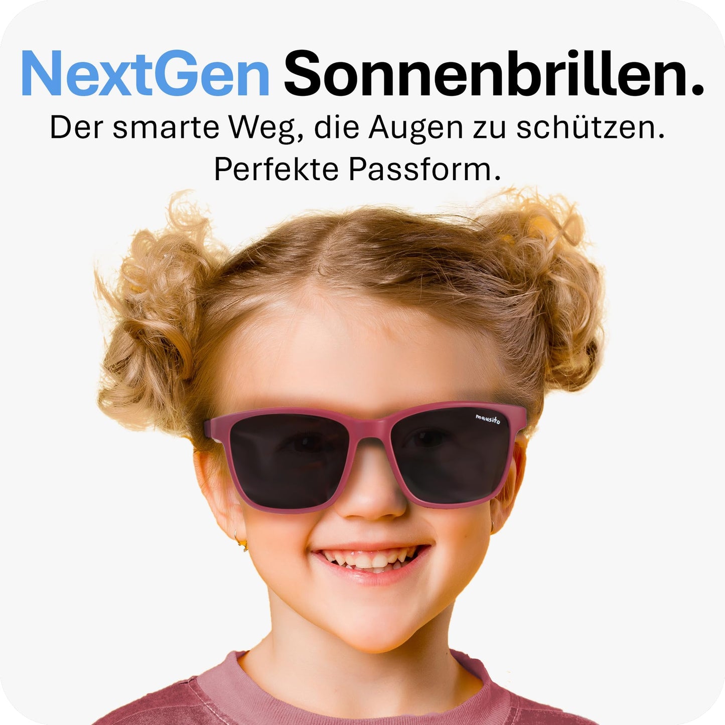 Mausito Sonnenbrille Kinder 3-6 Jahre & 6-10 Jahre | VERGLEICHSSIEGER Kindersonnenbrille 100% UV-Schutz | FLEXIBLE Bügel | Schadstofffreie Kindersonnenbrillen