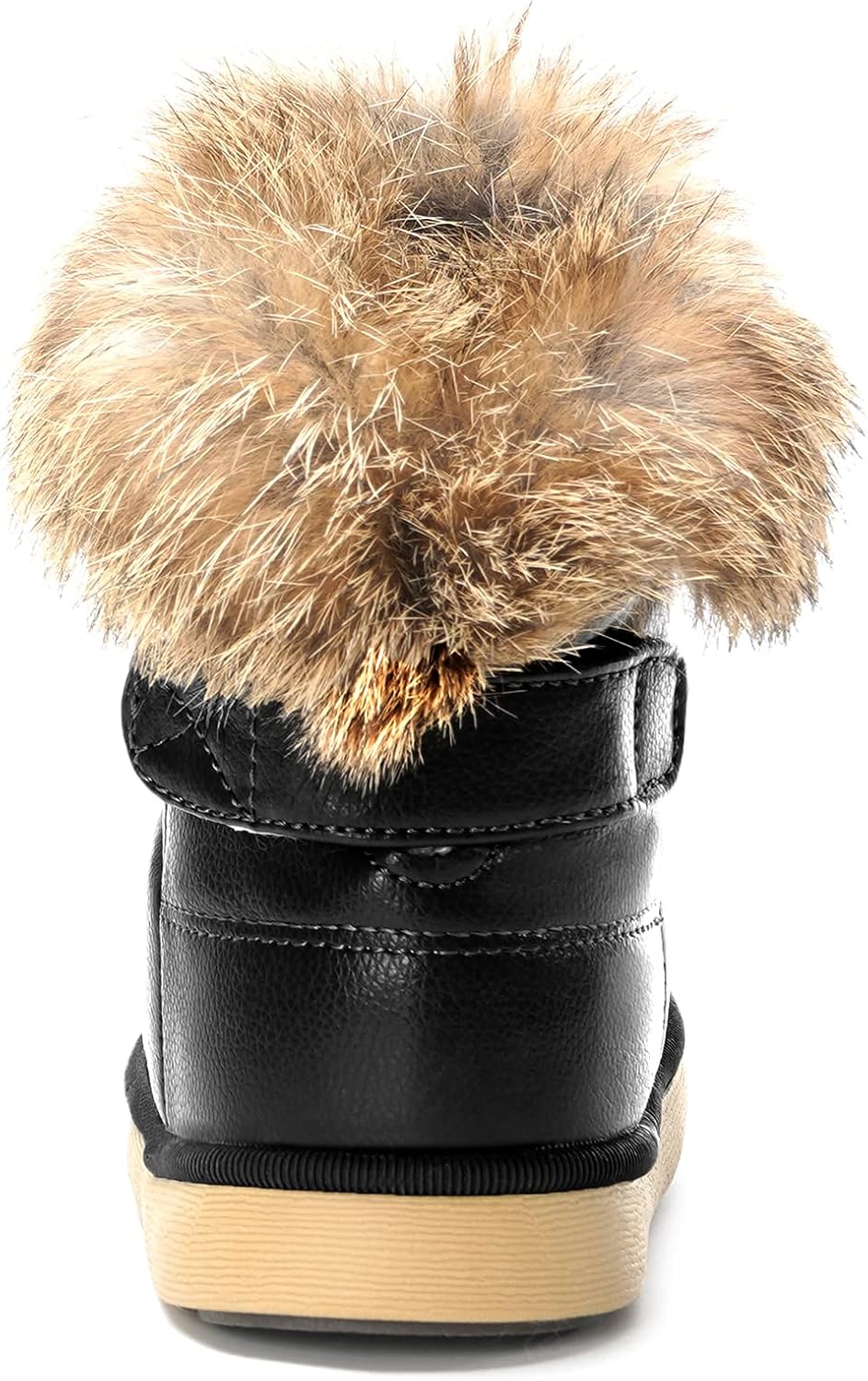 KVbabby Winter Shoes, Girls’ Warm Lined Winter Boots, Children's Ankle Boots, Waterproof Snow Boots, Soft Soles, Slip-On Boots