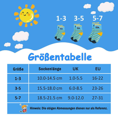 HYCLES Baby ABS Socks Children 0-7 Years 12 Pairs Stopper Socks Children Non-Slip Socks Child Boys Girls 23-26 27-30 Toddler Socks Baby