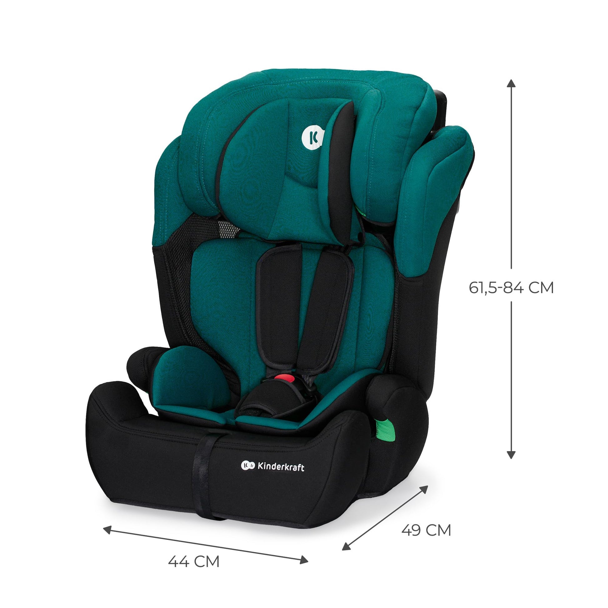 Kinderkraft Kinderautositz COMFORT UP I-SIZE, Autokindersitz, Kindersitz, ein Autositz für Kinder von 76-150 cm, 5-Punkt-Sicherheitsgurt, Einstellbare Kopfstütze, ECE R129/03, Grau - Meloni2