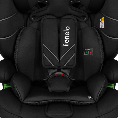 LIONELO LEVI I-SIZE 76-150 cm Kinderautositz, Gruppe 1 2 3, Seitenschutz, 10 Grad Kopfstützenverstellung Bequeme Armlehnen Verstellbare Rückenlehne, R129 i-Size