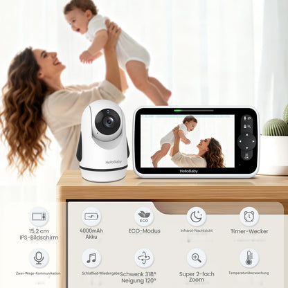 HelloBaby Babyphone mit Kamera – Sicherheit und Komfort für Ihr Baby