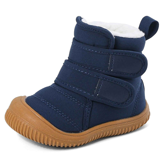MASOCIO Winter Shoes Baby Boots Boys Girls Toddler Winter Boots Plush Flat Rubber Non-Slip Size 19-27 EU