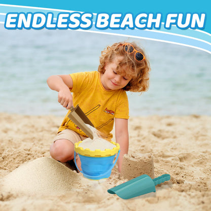22 cm Thick Beach Sand Toy Shovel, Scoping Toy Kit, Beach Swimming Pool Garden Digging Bath ABS Durable Plastic Tool, Complete Gift Set Bundle for Children, Adults, Girls