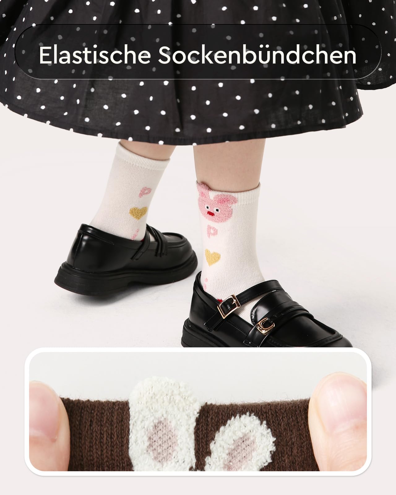 Kyopp 10 Paar Socken Kinder Mädchen und Jungen Klassisch Socken Lustig Cotton Socken Crew Socks Winter/Sommer