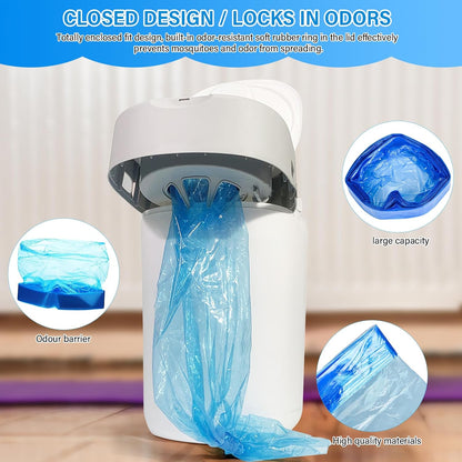 Gigmeta Nappy Bin Refill Cassettes, Pack of 9 Nappy Bin Refill Bags Compatible with AngelCare & Litter Locker & Tommee Tippee Sprout Nappy Bin, Excellent Sealing and Toughness