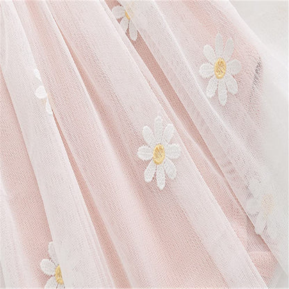 Kleinkind Baby Mädchen Kleidung Set Langarm Rüschen Gänseblümchen Gedruckt Tüll Tutu Rock Ein Stück Strampler Kleid Herbst Outfit
