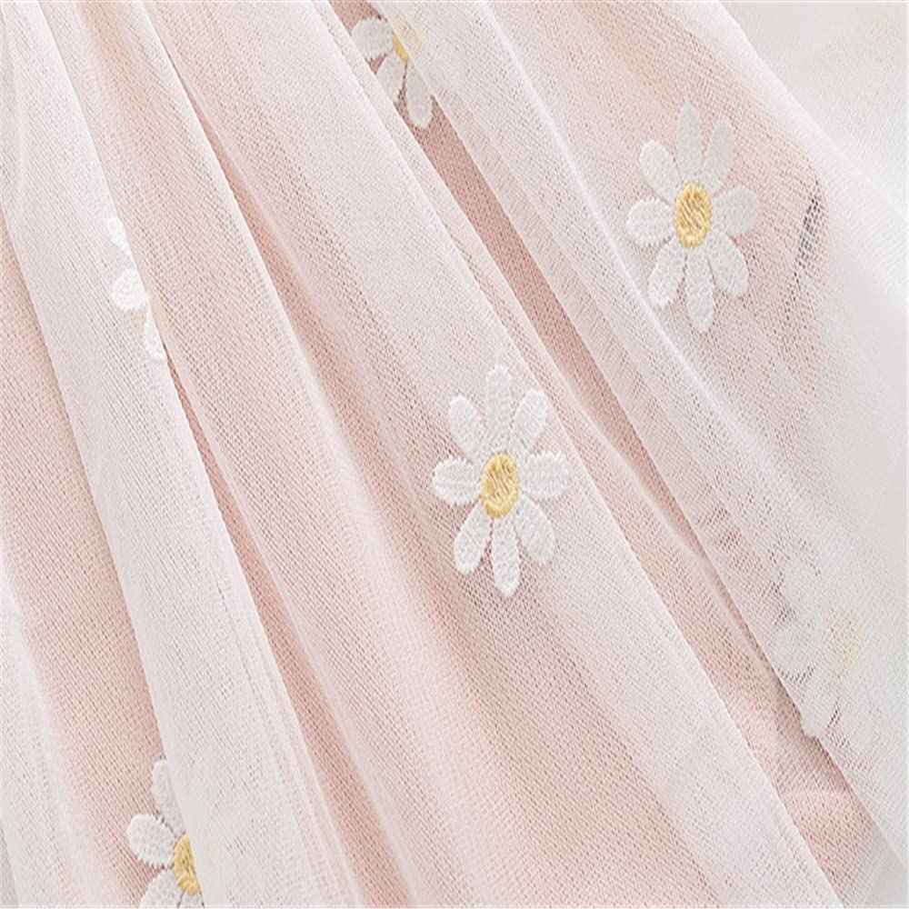 Toddler Baby Girl Clothing Set Long Sleeve Ruffle Daisy Printed Tulle Tutu Skirt One Piece Romper Dress Autumn Outfit