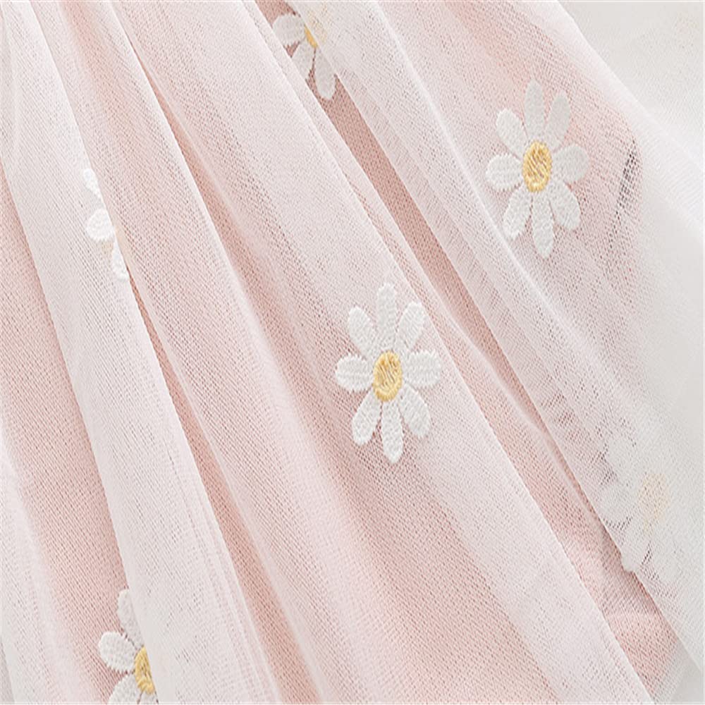 Kleinkind Baby Mädchen Kleidung Set Langarm Rüschen Gänseblümchen Gedruckt Tüll Tutu Rock Ein Stück Strampler Kleid Herbst Outfit