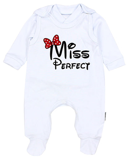 TupTam Baby Mädchen Jungen Strampler mit Langarmshirt Aufdruck Spruch 2 teilig