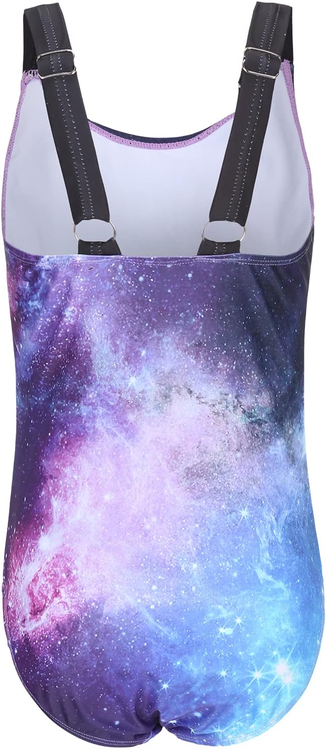 Swimsuit Girls Children One-Piece Swimwear Girls Teenagers Hawaii Elastic Wide Straps Swimsuit 110-164 / 6-16 Years