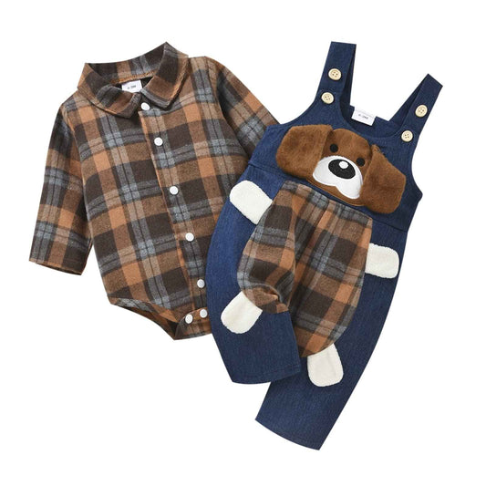 Baby Boys Clothing Romper Dungarees Set Clothing Sets for Boys Baby Set Newborn Gift