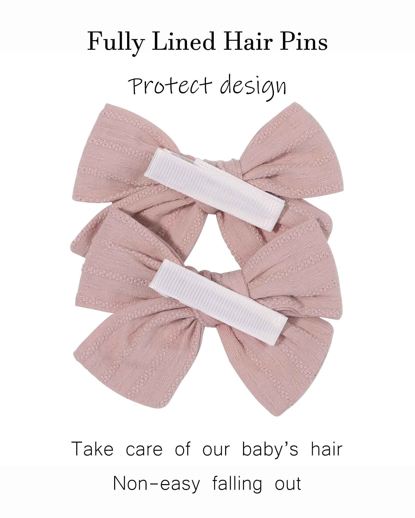 Pack of 20 Baby Girls Hair Bows Clips Fully Lined Hair Clips Hair Accessories for Little Girls Toddler Children Teenagers (1-Light Multi-coloured)