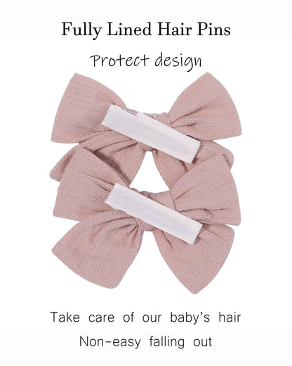 Pack of 20 Baby Girls Hair Bows Clips Fully Lined Hair Clips Hair Accessories for Little Girls Toddler Children Teenagers (1-Light Multi-coloured)