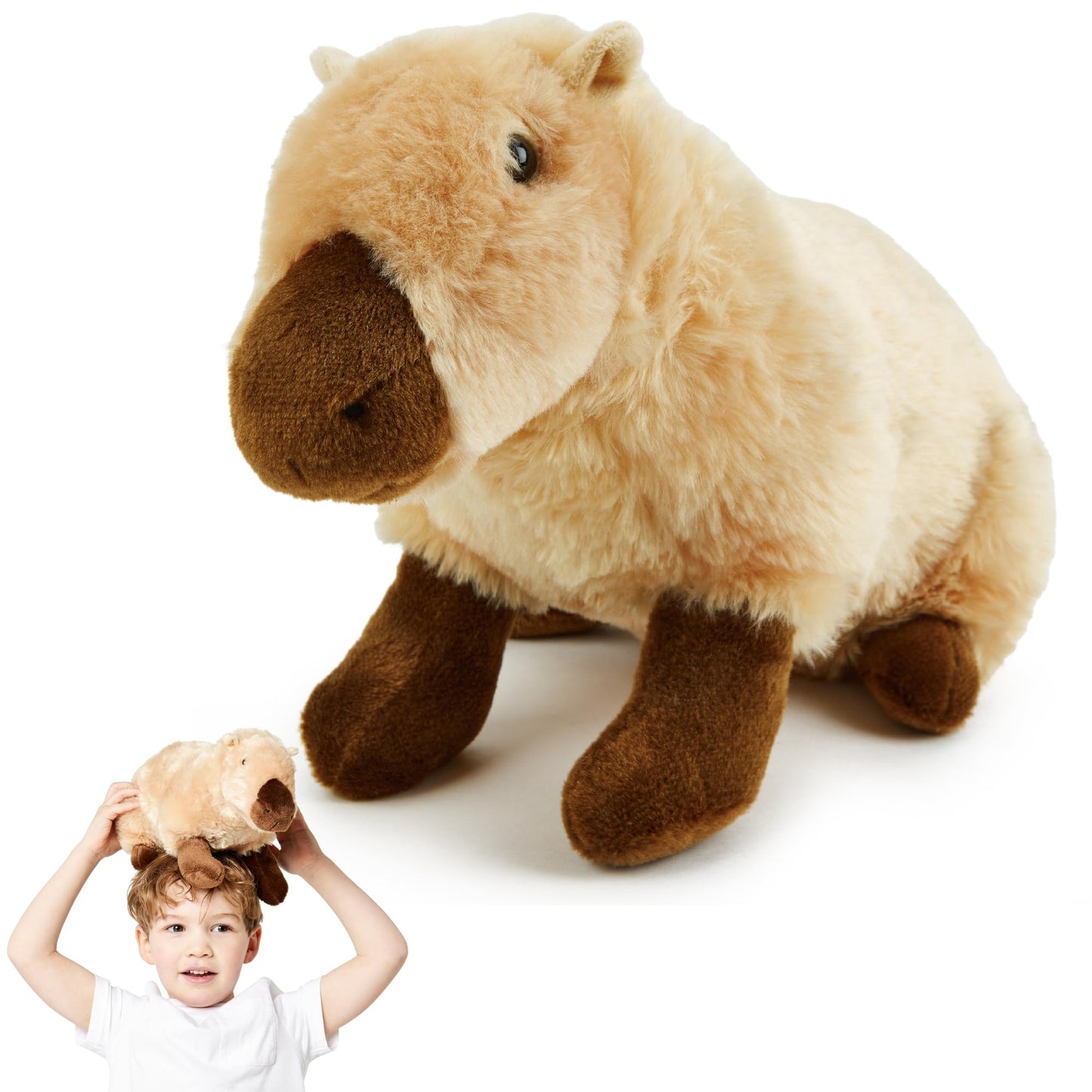 Zappi Co Rhinoceros Rhinoceros Plush Toy (22 cm) Horned Miracle - Soft, Cuddly, 100% Recycled - Mighty African Friend