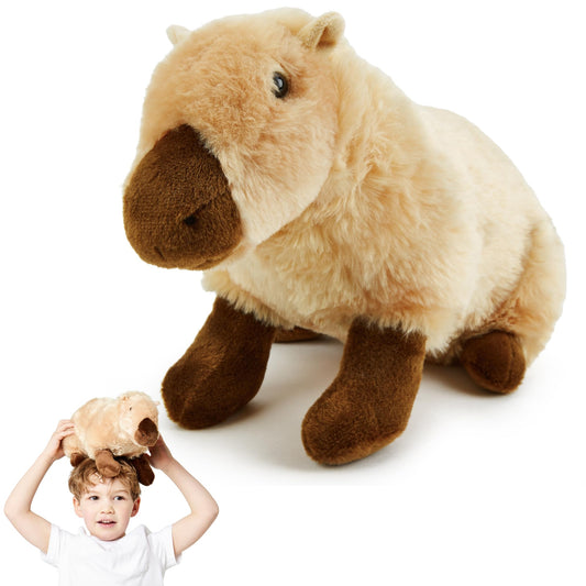 Zappi Co Rhinoceros Rhinoceros Plush Toy (22 cm) Horned Miracle - Soft, Cuddly, 100% Recycled - Mighty African Friend