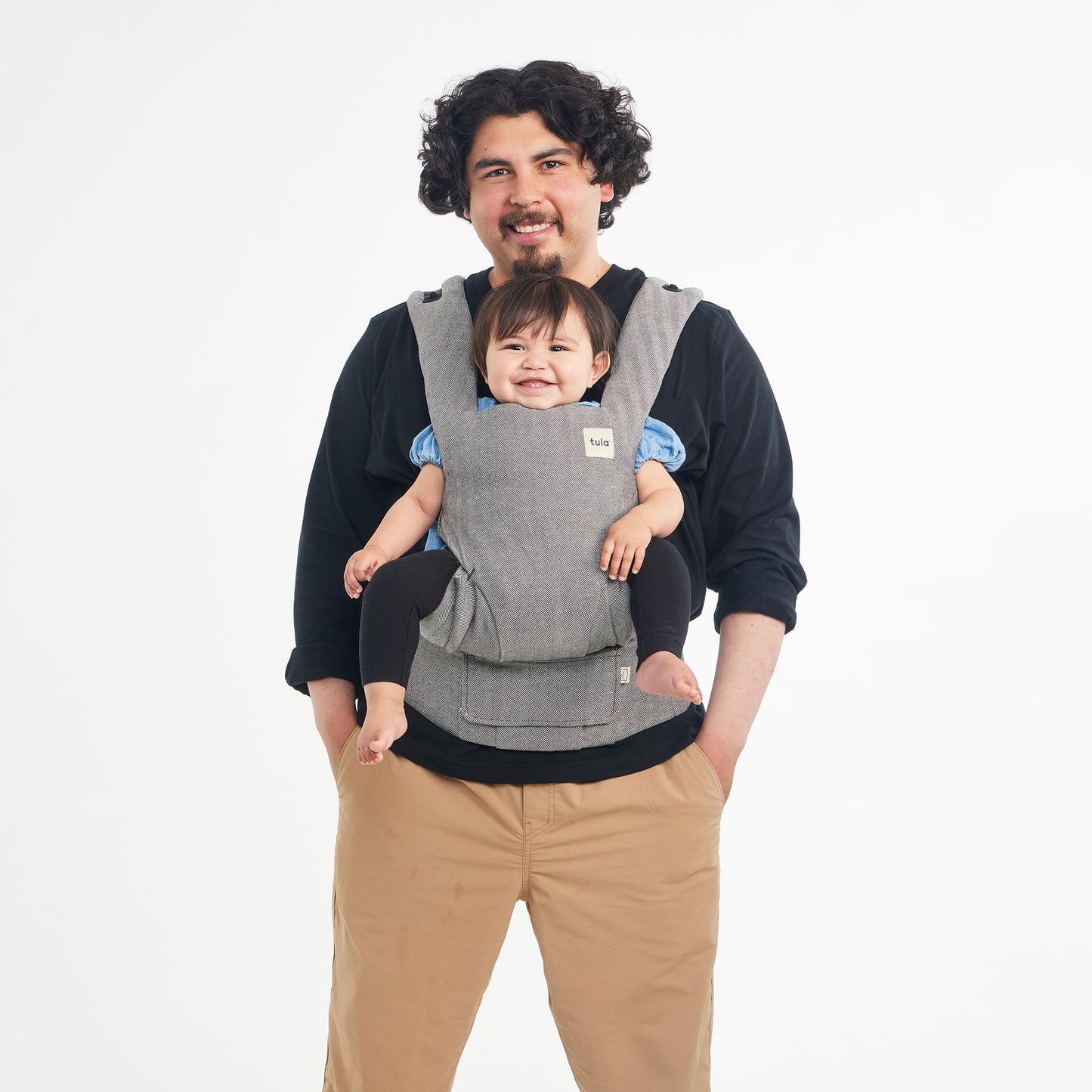 Tula Explore Babytrage für Neugeborene ab Geburt, 3-in-1 Baby-Tragetasche Bauchtrage Rückentrage Ergonomisch (3,2-20,4 kg), Play