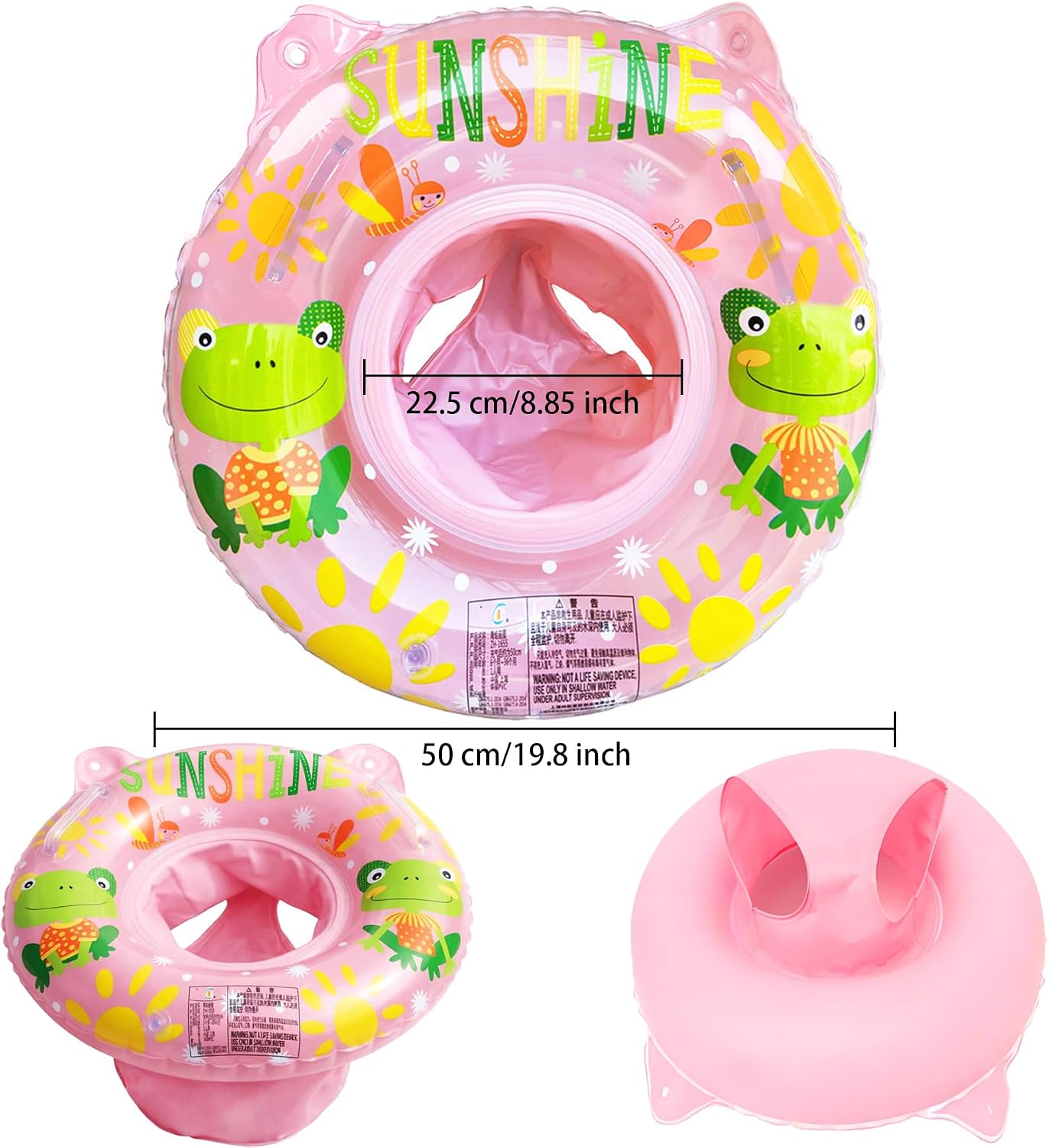 Baby Schwimmring, Baby Schwimmen Ring, Schwimmhilfe mit Schwimmsitz, Schwimmreifen für Kleinkind von 6 Monate bis 48 Monate, Schwimmlernhilfe für Mädchen und Jungs