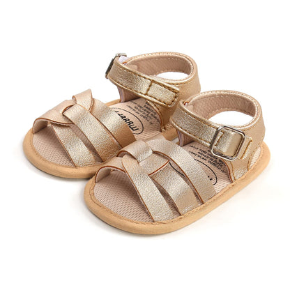 Babyschuhe RVROVIC Sandalen für Jungen und Mädchen mit weichem Sohlen, leichten Sommer-Schuhen und Schleifen-Knoten für Kleinkinder, ideal für den Outdoor-Gang.