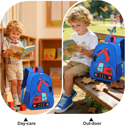 Kinderrucksack Jungen Kinder Rucksack Tagesrucksack Vorschulrucksack Kindergartentasche Schulrucksack für Schule Kita 38cm 3-8Y