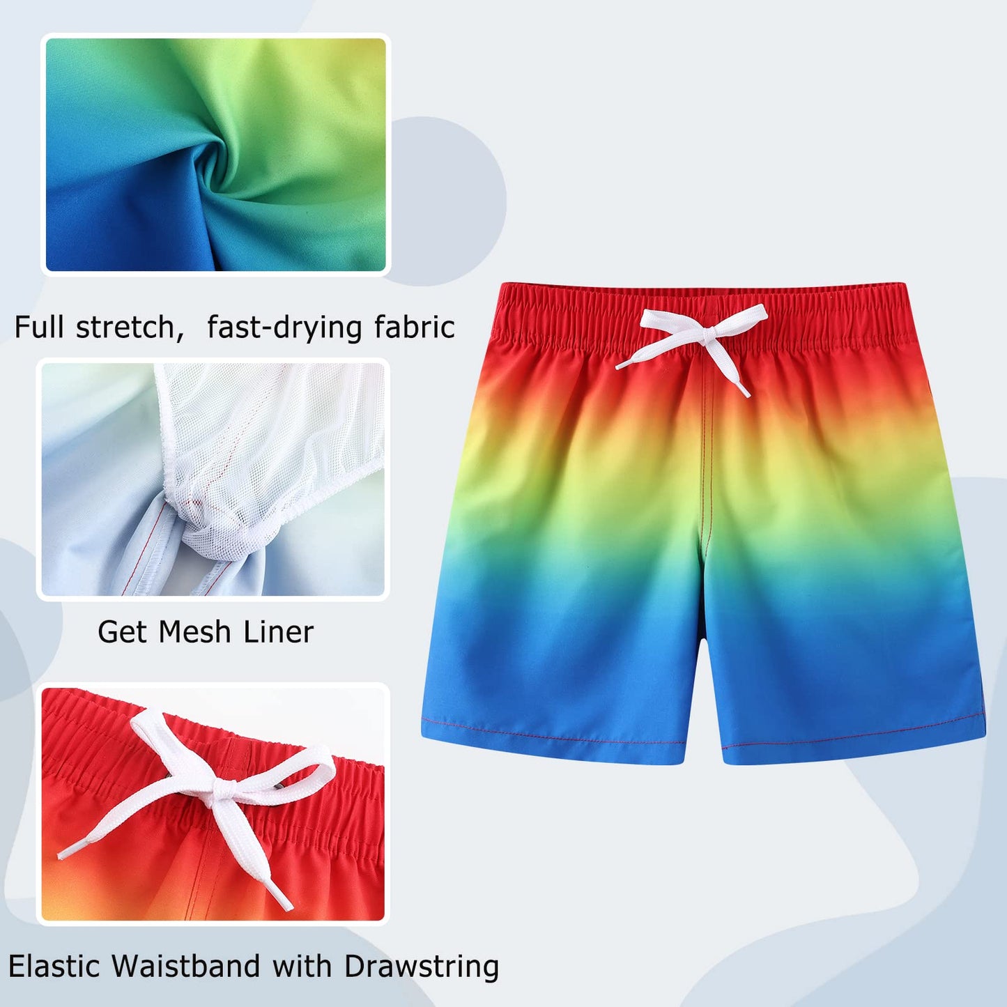 Badehose Jungen Kinder Badeshorts Schnell Trocknende Boardshorts Hawaii Strand Shorts 5-14 Jahre