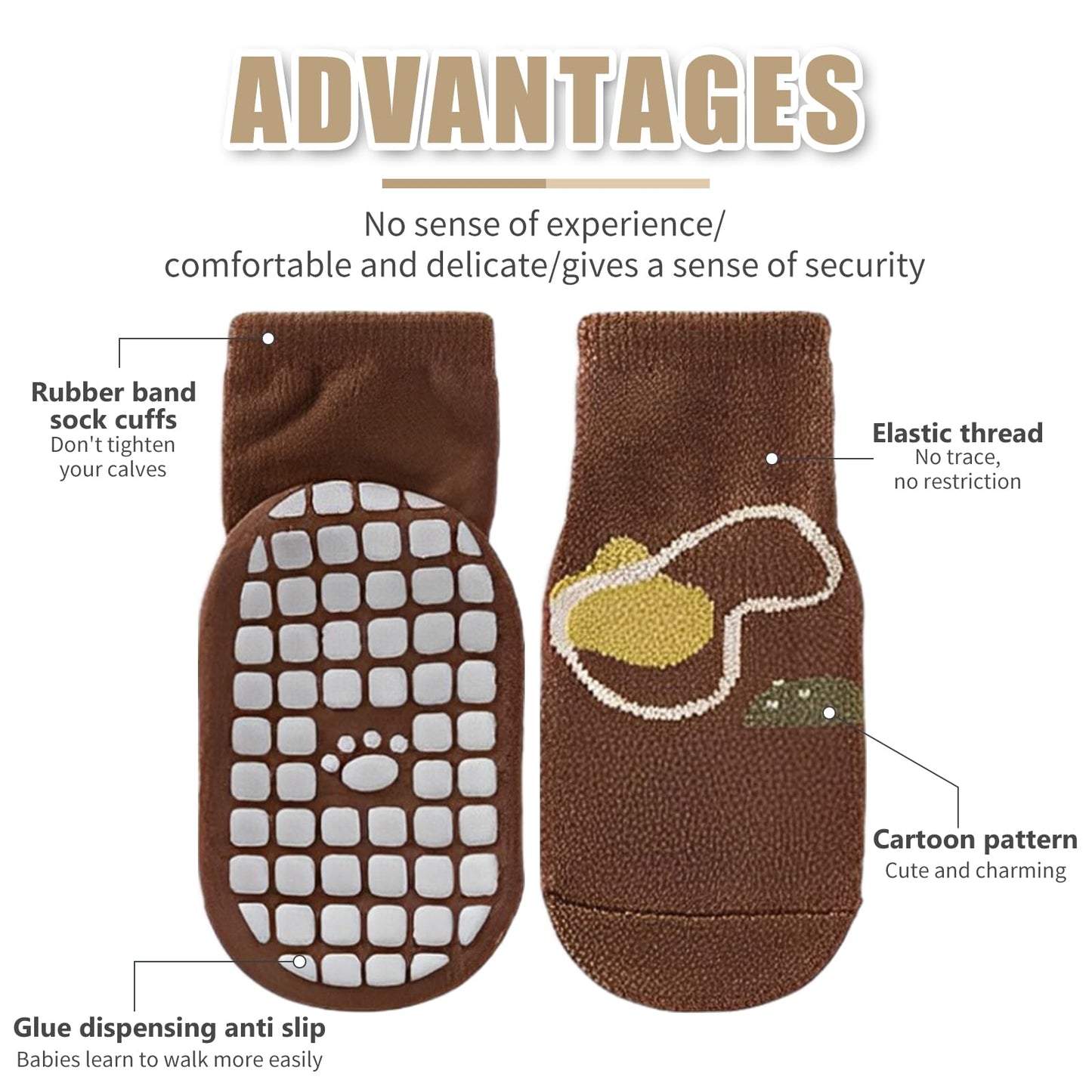 outfit spring Non-Slip Socks Baby, Non-Slip ABS Socks Children, Newborn Cotton Stopper Socks Non-Slip Socks Crawling Socks for Birth Girls Boys Gift 0-5 Years