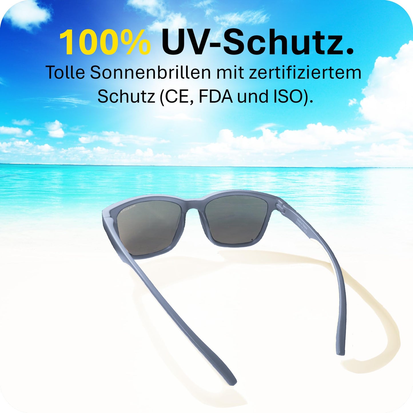 Mausito Sonnenbrille Kinder 3-6 Jahre & 6-10 Jahre | VERGLEICHSSIEGER Kindersonnenbrille 100% UV-Schutz | FLEXIBLE Bügel | Schadstofffreie Kindersonnenbrillen