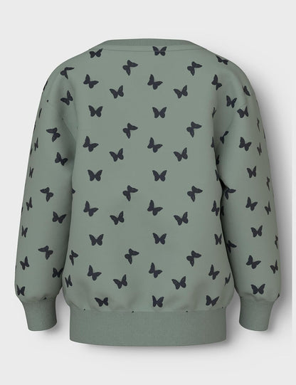 NAME IT Mädchen Nmfdavina Ls Sweat Fleece Bru Noos Sweatshirt