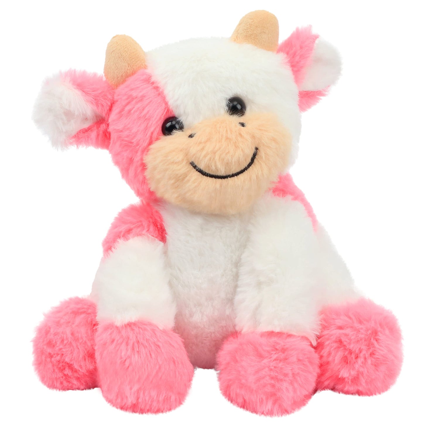 Hopearl Niedliches Plüschkuh-Spielzeug, Schlenker, Milchrinder, weiches Stofftier, niedliches Geburtstag, für Jungen, Mädchen, Kinder, Kleinkinder, 22,9 cm