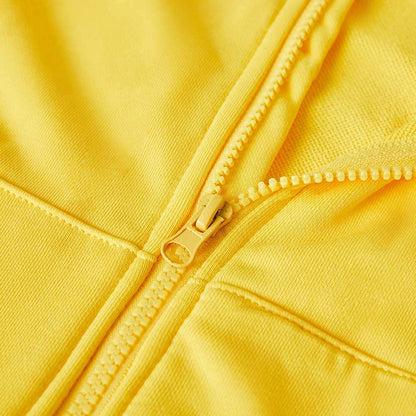 Spring&Gege Jungen Hoodie Sweatjacke Basic Einfarbig Baumwoll Kapuzenjacke für Kinder（3-12 Jahre）