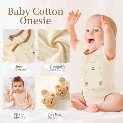 vamei Baby Gift Boys, Newborn Gift Baby Gifts for Birth Boy Girl with Baby Romper Bath Towels Bib Socks Rattle Memory Box Greeting Cards Baby Shower Party