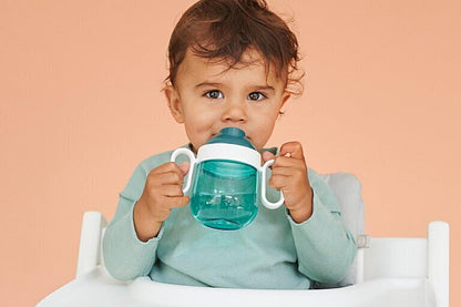 Mepal - Babygeschirr Set Mio Little Dutch - Inklusive auslaufsicherem Trinklernbecher, Kinderteller mit Unterteilung & Lernlöffel - Spülmaschinengeeignet & BPA frei - 3-teilig Set - Fairy Garden