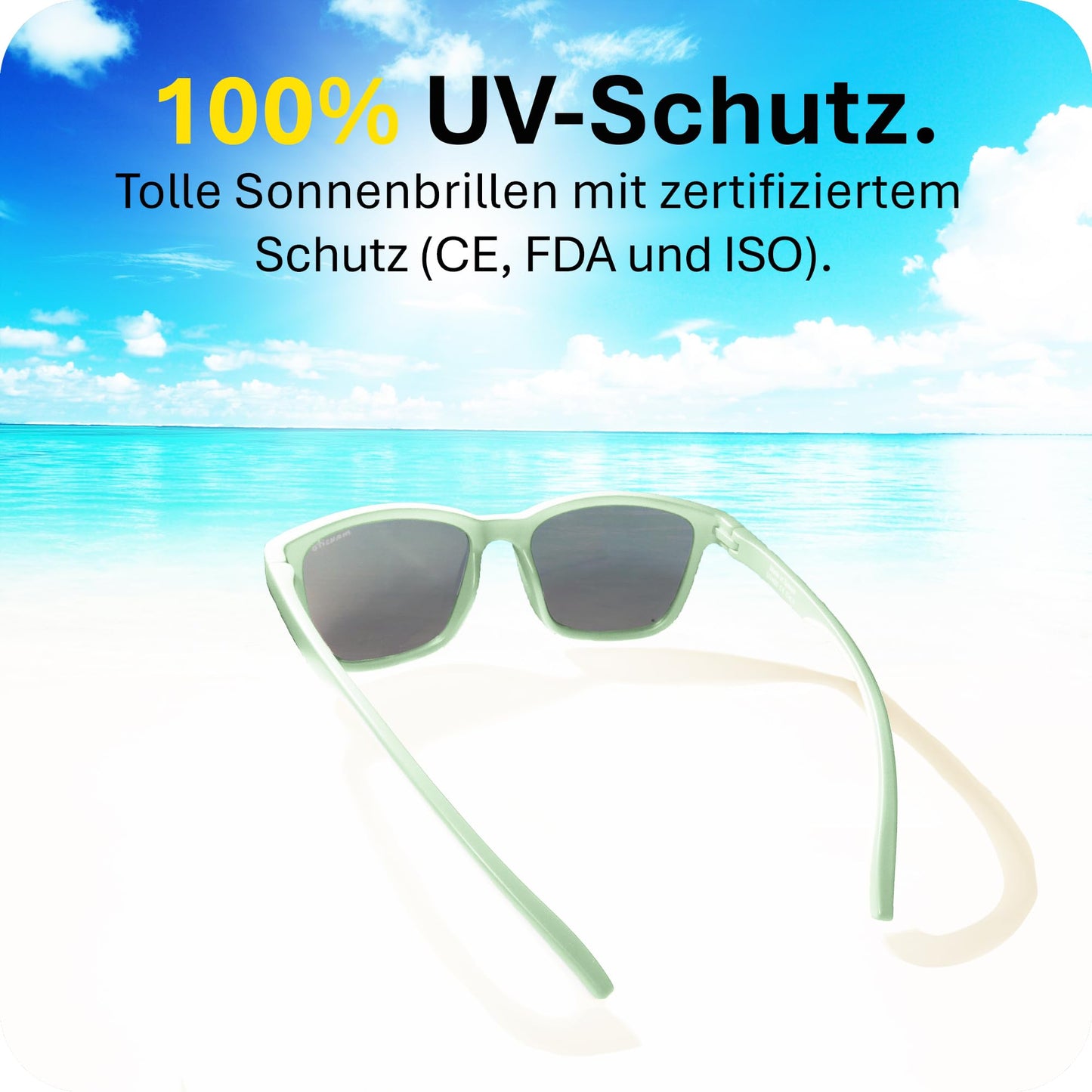 Mausito Sonnenbrille Kinder 3-6 Jahre & 6-10 Jahre | VERGLEICHSSIEGER Kindersonnenbrille 100% UV-Schutz | FLEXIBLE Bügel | Schadstofffreie Kindersonnenbrillen