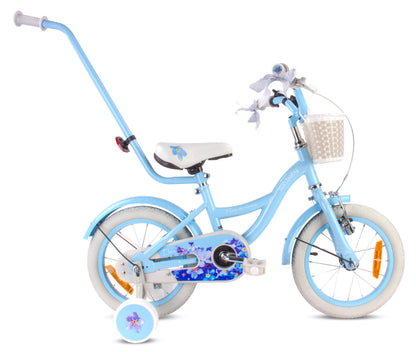 sun baby Mädchenfahrrad Flower Bike Radgröße zur Auswahl, mit Abnehmbarer Schubstange, Kinderfahrrad für Mädchen von 2 bis 6 Jahre - Meloni2
