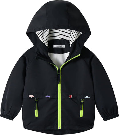 Volunboy Baby Kapuzen Jackets, Jungen Langarm Winddicht Mantel Cartoon Aufdruck Jacken
