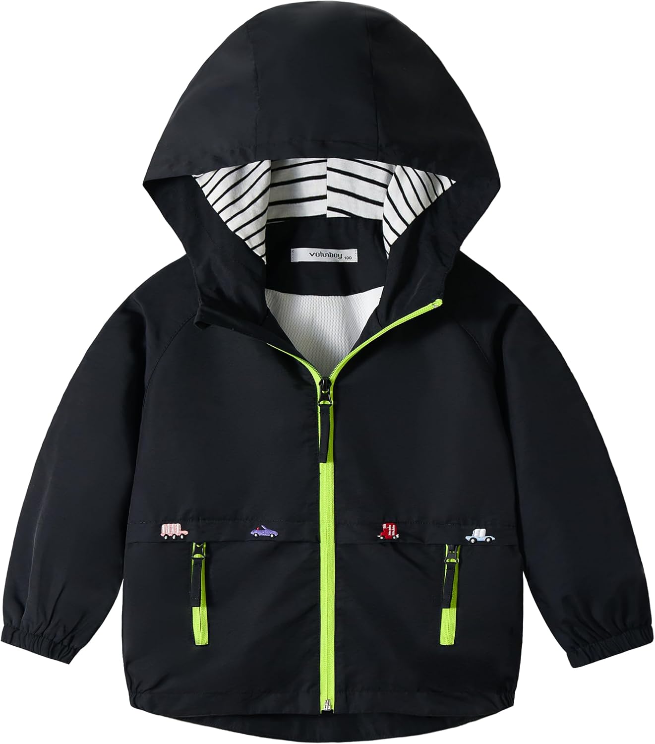 Volunboy Baby Kapuzen Jackets, Jungen Langarm Winddicht Mantel Cartoon Aufdruck Jacken