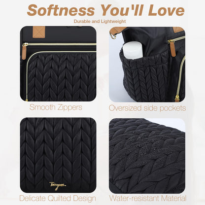 Wickeltasche mit Schnullertasche und Wickelunterlage, Wickelrucksack Multifunktions-Babytasche für Große Reisewindeltasche für Mama und Papa, isolierten Taschen-Dunkelblau