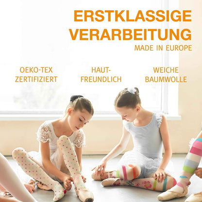 wellyou Children's Tights Girls & Boys - Set of 3 Baby Tights with Pattern - Colourful Cotton Tights Made of Oeko-Tex Certified Materials (Size 62-146)