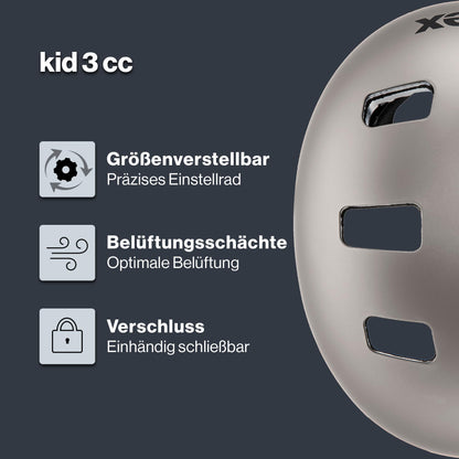 uvex Kid 3 cc – Robust Bicycle Helmet for Children – Individual Size Adjustment – ​​Optimized Ventilation 