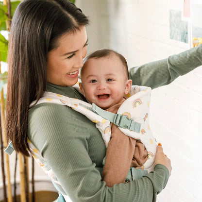Infantino Flip Advanced 4-in-1 Babytrage, Ergonomisch, Umwandelbar, mit Blickrichtung Nach Innen und Außen, Vorne und Hinten Tragbar für Neugeborene bis Kleinkinder von 3,6-14,5 kg, Grau