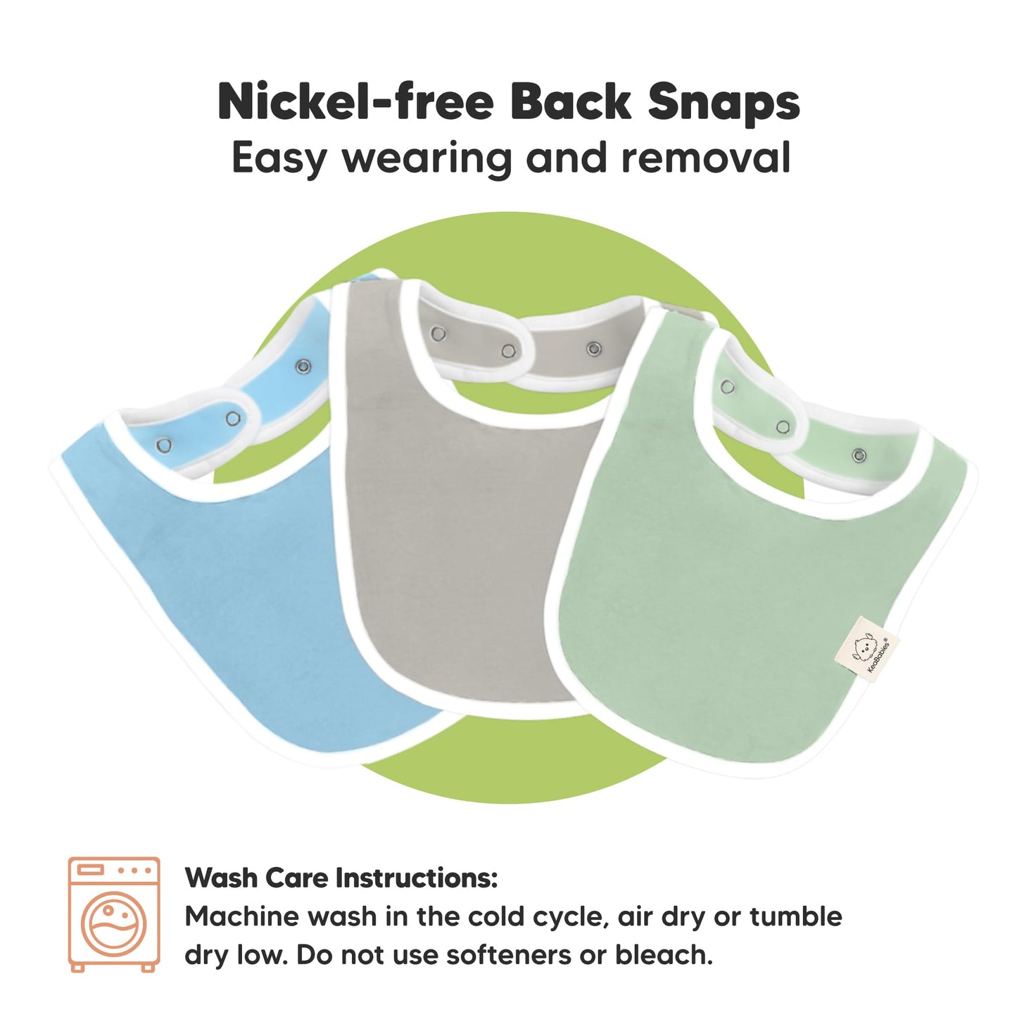 Baby Bibs for Boys &amp; Girls - 8-Pack Organic Cotton Teething Bibs - Baby Bibs for Girls &amp; Boys - Large Bibs for Infants, Toddlers (Wilderness) 