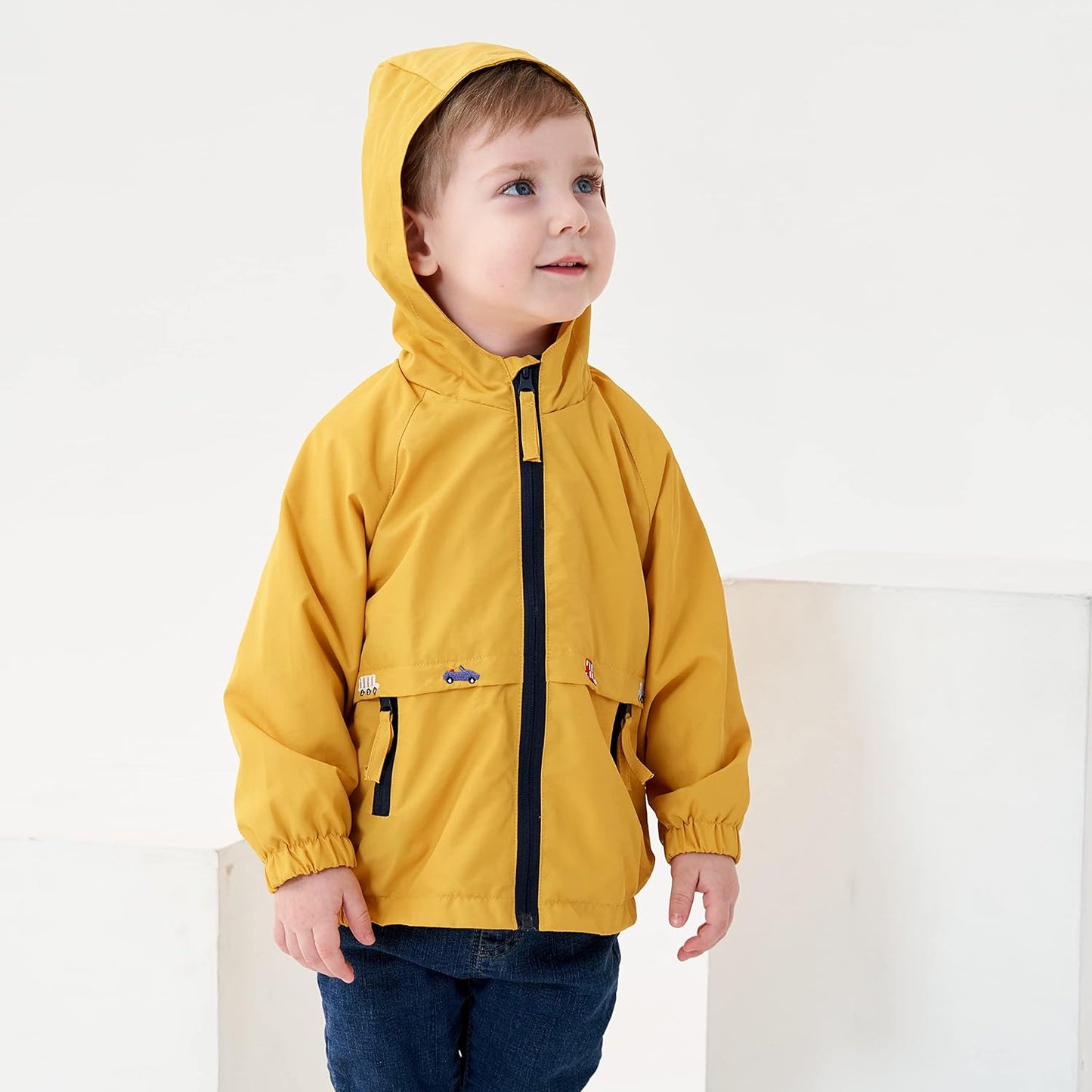 Volunboy Baby Kapuzen Jackets, Jungen Langarm Winddicht Mantel Cartoon Aufdruck Jacken